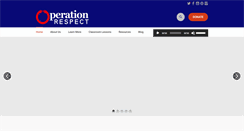 Desktop Screenshot of operationrespect.org