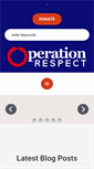 Mobile Screenshot of operationrespect.org