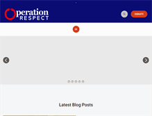 Tablet Screenshot of operationrespect.org